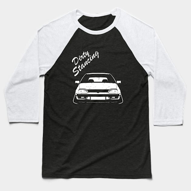 stance tuning dirty stancing very low car Baseball T-Shirt by WOS